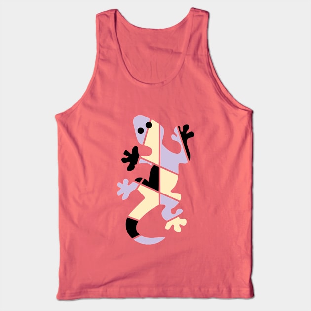 Three-color Lizard Tank Top by Anastasiya Malakhova